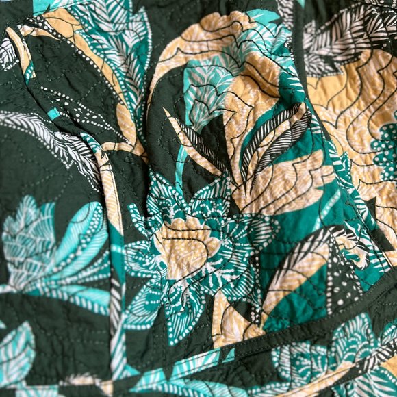 Unsubscribed Quilted Floral Pinafore Midi Dress Size 4 NWT - Picture 4 of 9